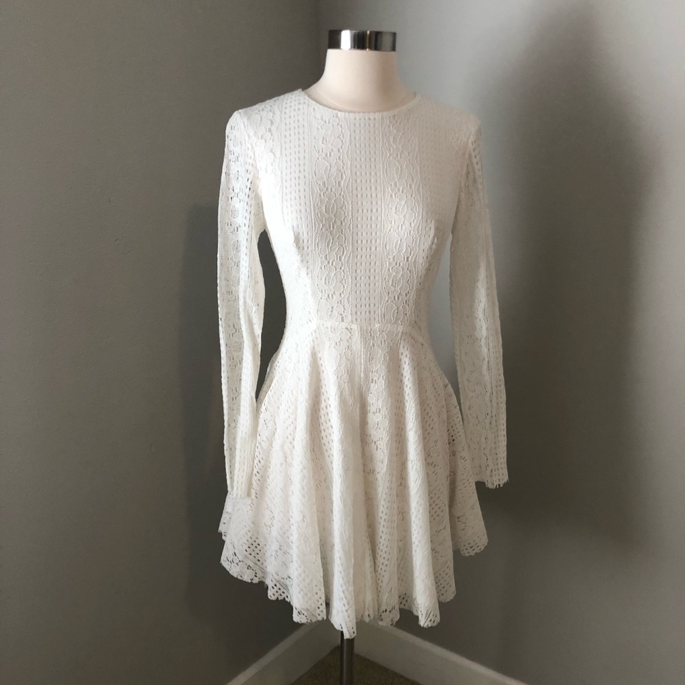 NWT forever21 white lace dress small